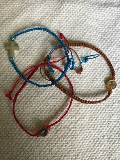 Thread Bracelet with Medal