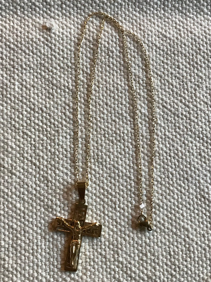 Greek Crucifix Necklace