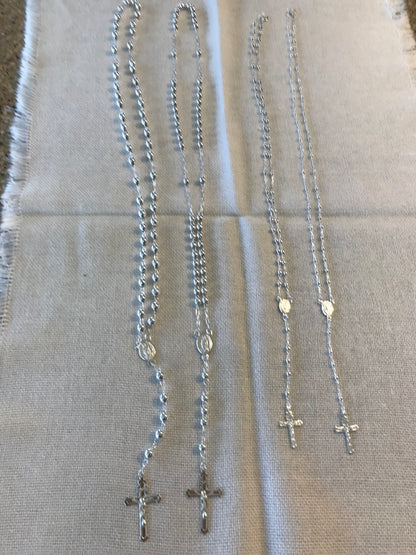 Silver Rosary