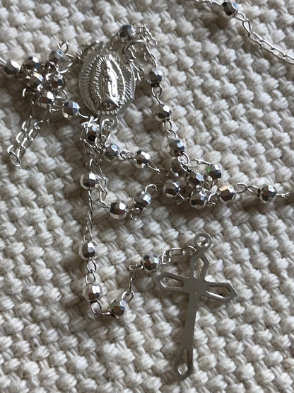 Silver Rosary