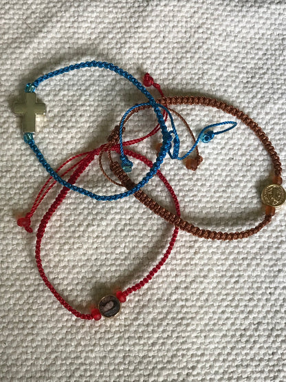 Thread Bracelet with Medal