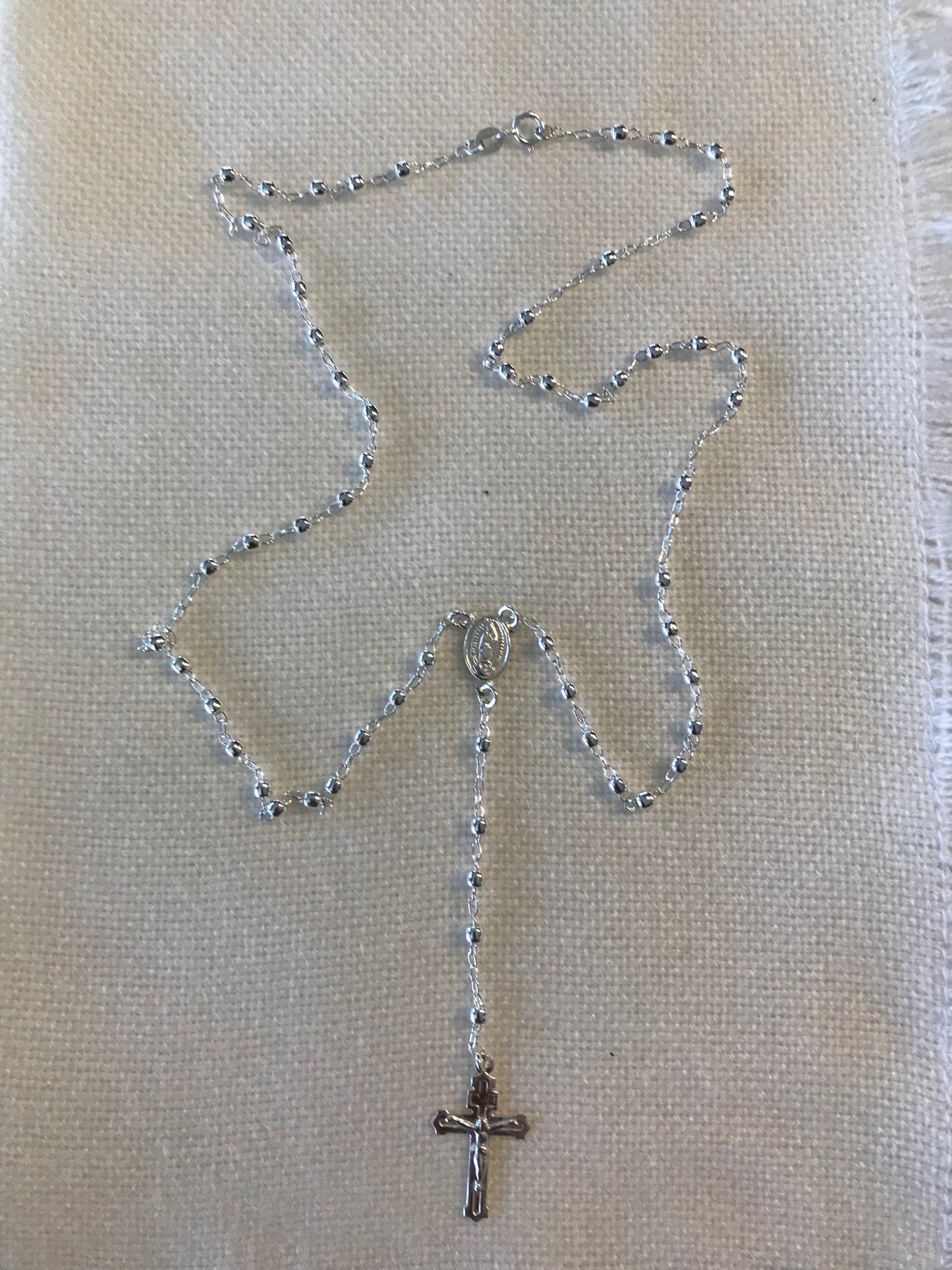 Silver Rosary