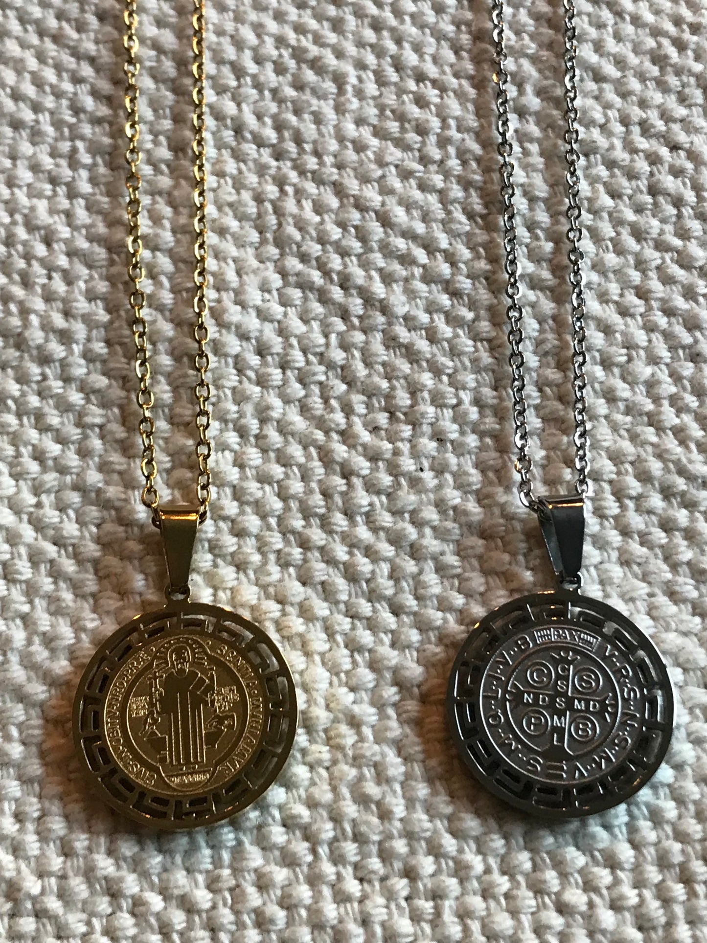 St. Benedict Greek Medal Necklace