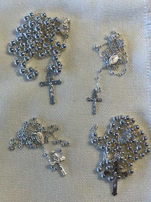 Silver Rosary