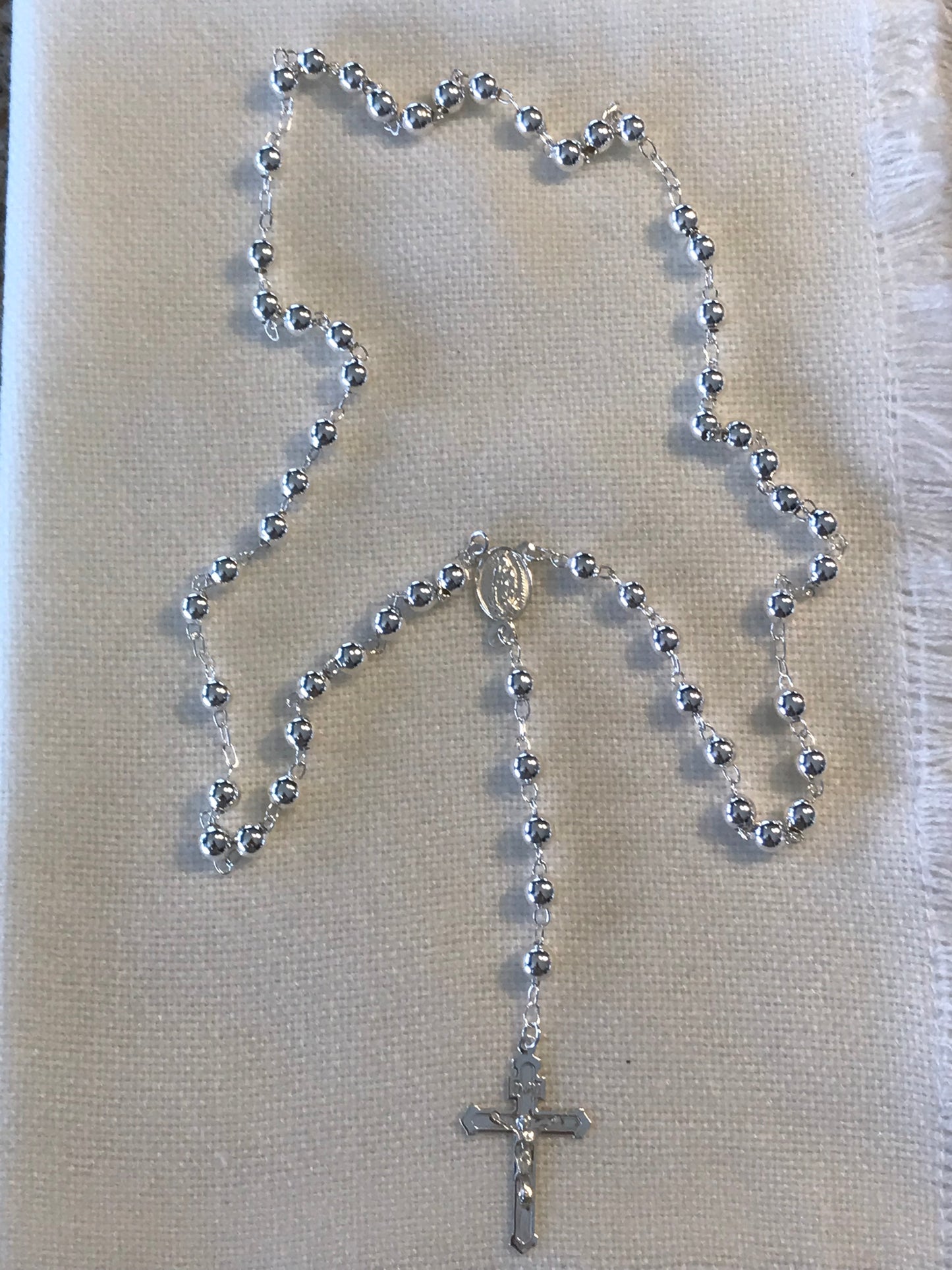 Silver Rosary